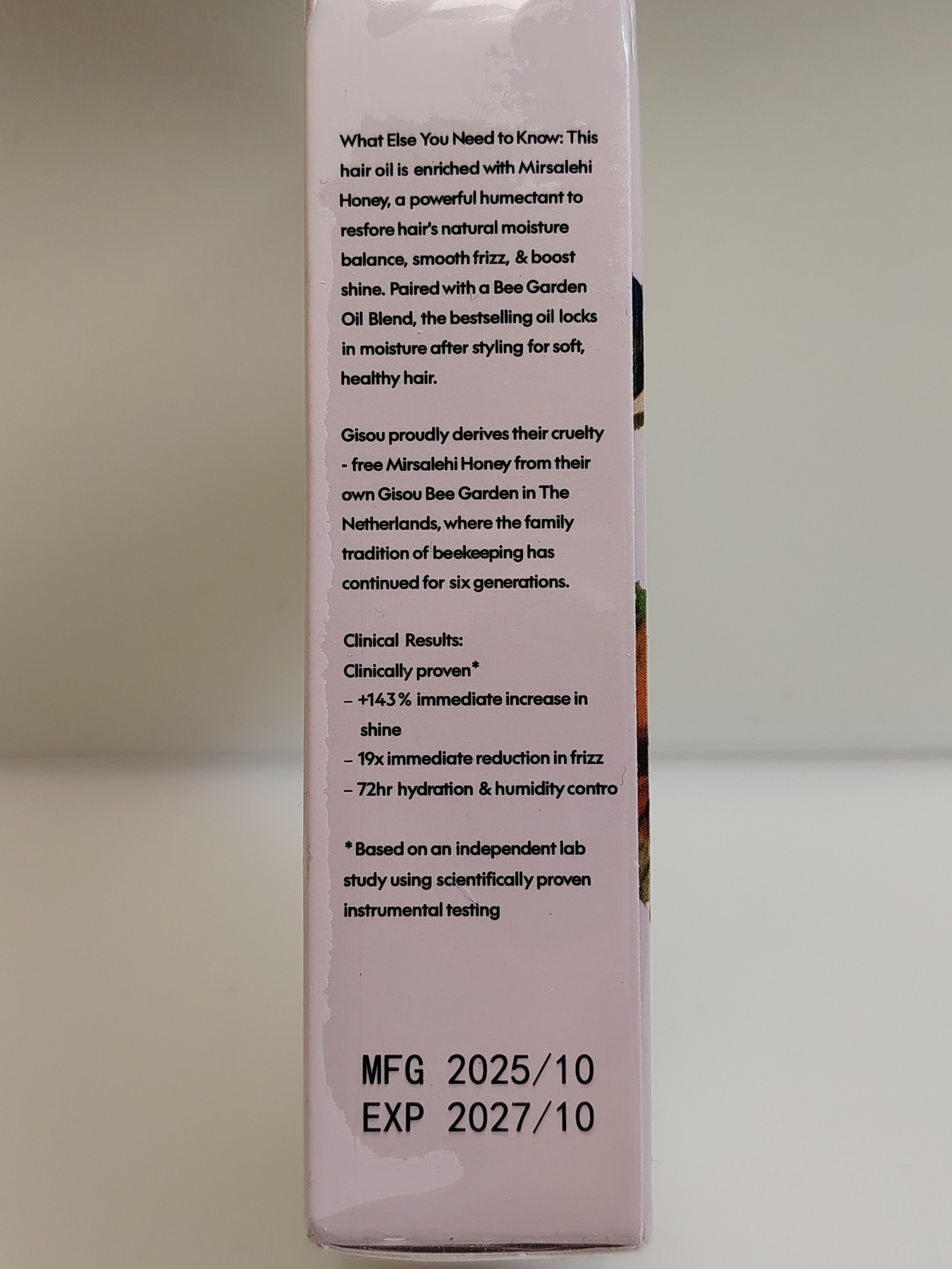 Huile capillaire au miel, Gisou 20 ml