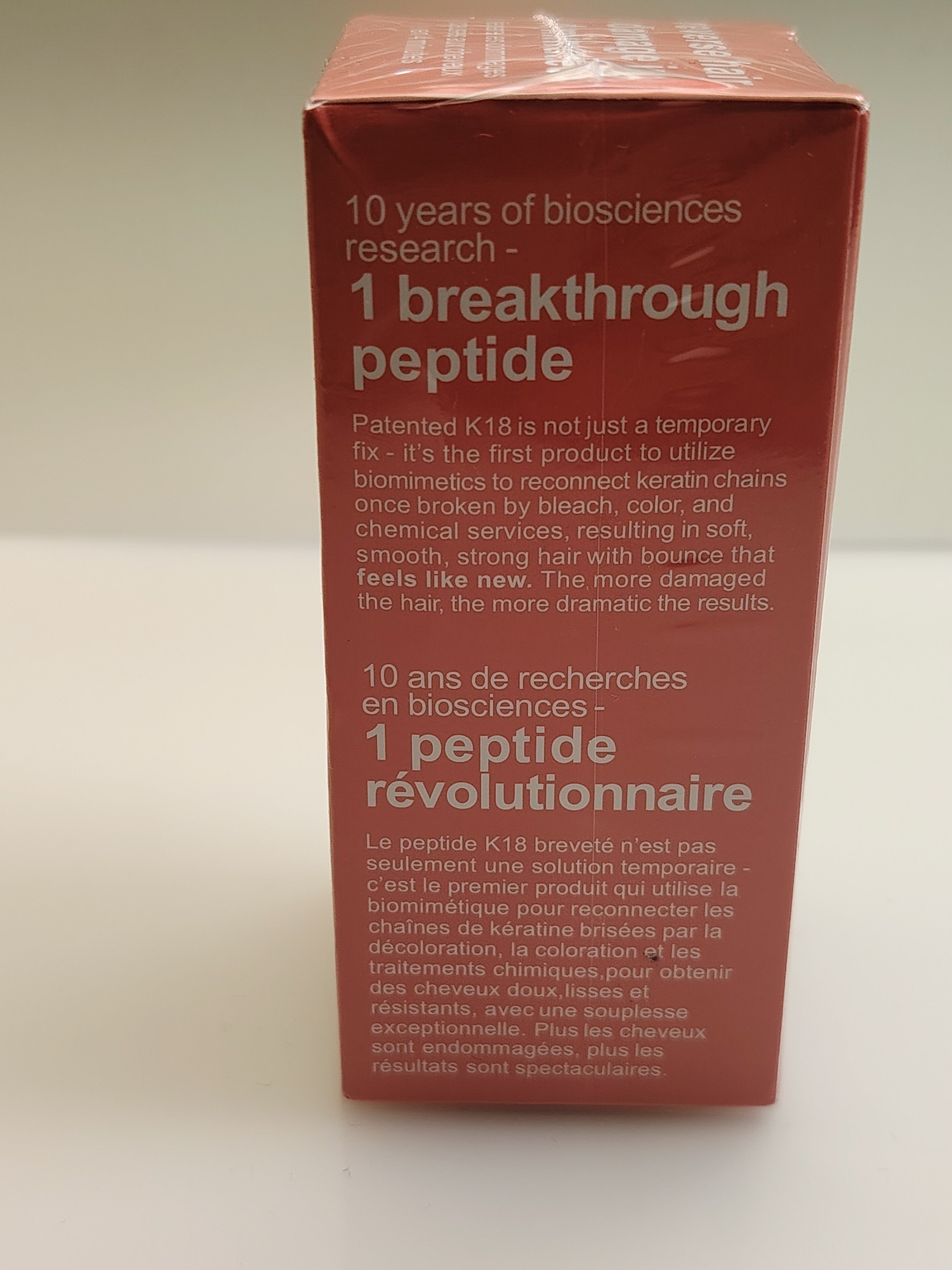 Masque capillaire sans rinçage K18. 50ml